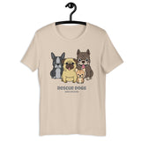 Make Life Good! 100% Cotton T-Shirt with Rescue Dogs Make Life Good! Custom Graphic for Men & Women, Unisex Tee