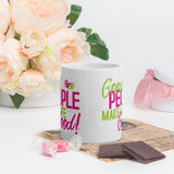 Make Life Good! Ceramic Coffee Mug with Good People Make Life Good Custom Graphic - Java & Tea Cup